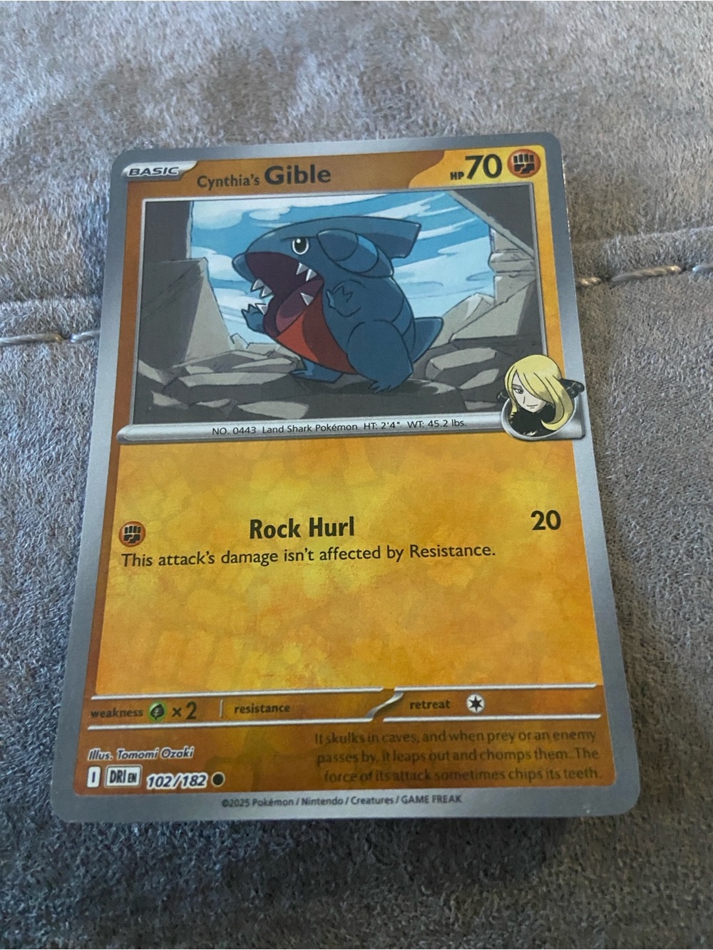 Cynthia's Gible (102/182) Scarlet & Violet: Destined Rivals